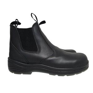 Thorogood Chelsea Boot Men 10W Black Leather Work Safety 834-6134 Slip Resistant